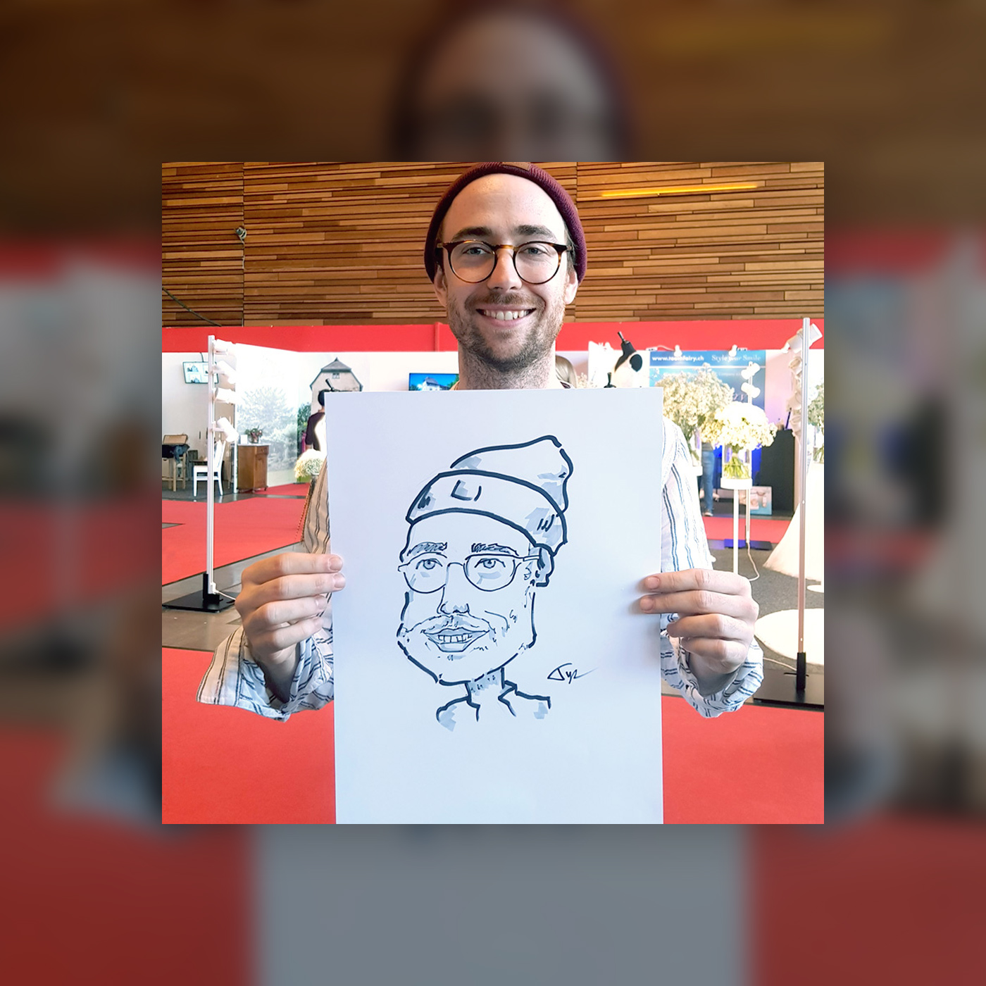 Karikatur Referenz Foto