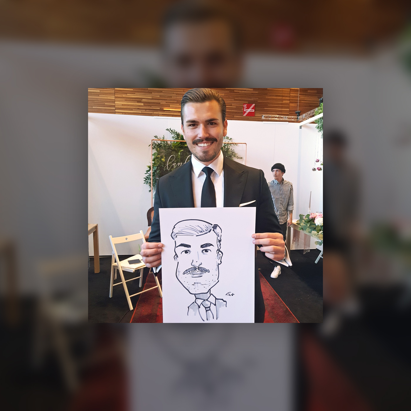 Karikatur Referenz Foto